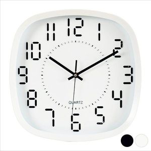 Gift Decor Zegar Ścienny Czarny Biały (31 x 4,5 x 31 cm) 1