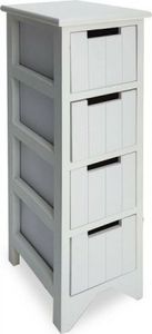 Bigbuy Home Komoda Biała Drewno paulowni 4 szuflady (25 x 65 x 19 cm) 1