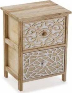 Bigbuy Home Komoda Janus Drewno paulowni Drewno MDF (28 x 48 x 36 cm) 1