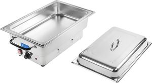 Royal Catering 1148 PODGRZEWACZ STOŁOWY DO POTRAW ELEKTRYCZNY STALOWY GN 1/1 100MM 1148 6