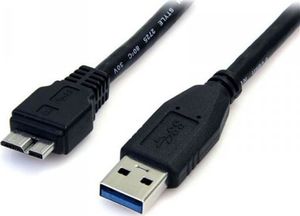Kabel USB StarTech USB-A - micro-B 1 m Czarny (USB3AUB50CMB) 1