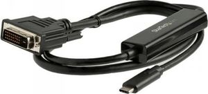 Kabel USB StarTech USB-C - DVI-D 1 m Czarny (JAB-3349471) 1