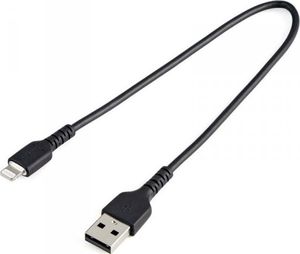 Kabel USB StarTech USB-A - Lightning 0.3 m Czarny (RUSBLTMM30CMB) 1