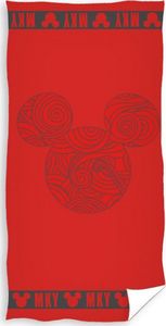 Carbotex Ręcznik 70x140cm bawełna Myszka Miki Mickey logo red 1