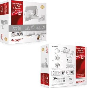 Uchwyt Barkan Uchwyt do Tabletu 7-12" Obrotowy Ścienny Podszafkowy Regulacja	 9