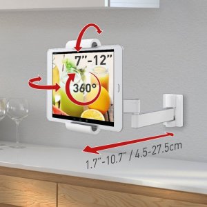 Uchwyt Barkan Uchwyt do Tabletu 7-12" Obrotowy Ścienny Podszafkowy Regulacja	 4