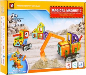 Klocki Magnetyczne Zestaw 78 elementów 5