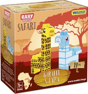 Wader Baby Blocks Safari Żyrafa i Lama (41500) 1