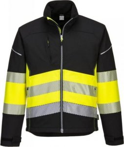 Portwest KURTKA OSTRZEGAWCZA SOFTSHELL PW375BKY ROZMIAR XL 1