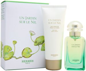 Hermes Un Jardin Sur Le Nil Zestaw dla kobiet EDT 50ml + 75ml Balsam 1