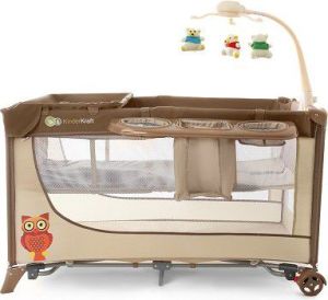 KinderKraft Łóżeczko turystyczne z akcesoriami Beżowe (KKJOY00BEG000Z) 3