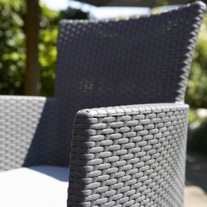 Allibert Allibert Zestaw mebli ogrodowych Iowa, 3 części, grafitowy 5