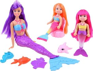 Anlily Anlily Zestaw lalki Syrenki kolorowe rybki ZA3921 2