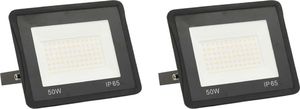 Naświetlacz vidaXL Reflektory LED, 2 szt., 50 W, ciepłe białe światło 1