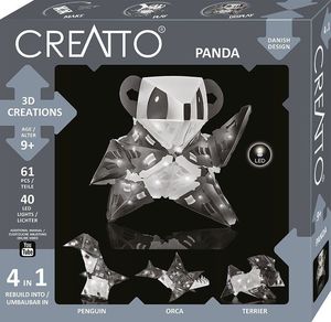 Piatnik Zestawy Kreatywny- Creatto Świecąca Panda 1