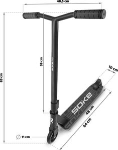 Hulajnoga Soke GO! Czarny (1540) 14