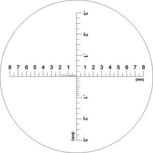 Carton Lupa x10 z podziałką skala 0,1mm i regul. ostrości 2