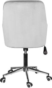 Szchara Krzesło TAPICEROWANE velvet szare do toaletki loft 7