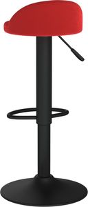 vidaXL Stołki barowe, 2 szt., winna czerwień, obite aksamitem 6