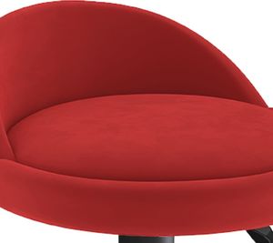 vidaXL Stołki barowe, 2 szt., winna czerwień, obite aksamitem 8