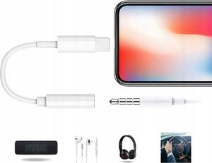 Adapter USB Co2 Lightning - Jack 3,5mm Lightning - Jack 3.5mm Biały 3
