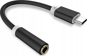 Adapter USB Co2 TYP C - Jack 3,5mm USB-C - Jack 3.5mm Czarny 1