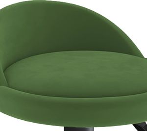 vidaXL Stołek barowy, ciemnozielony, obity aksamitem 7