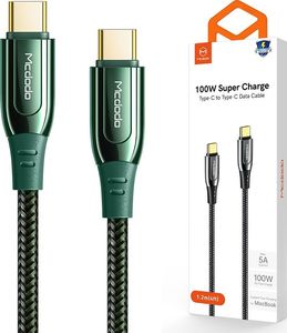 Kabel USB Mcdodo Mcdodo Frost Kabel USB TYP C PD 2.0 QC 4.0 5A 100W 2M zielony 1