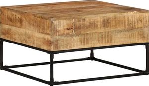 vidaXL Stolik kawowy, 68x68x41 cm, surowe drewno mango 6
