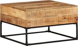 vidaXL Stolik kawowy, 68x68x41 cm, surowe drewno mango 8