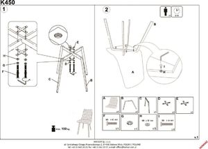 Halmar Krzesło K450 VELVET granatowe 2
