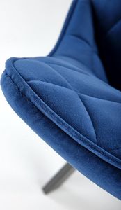 Halmar Krzesło K450 VELVET granatowe 5