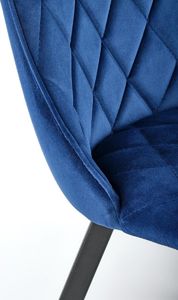 Halmar Krzesło K450 VELVET granatowe 6