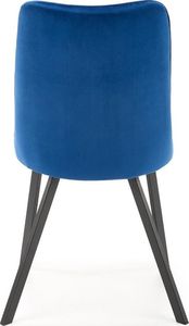 Halmar Krzesło K450 VELVET granatowe 8