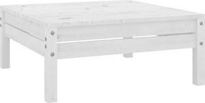 vidaXL 5-cz. zestaw mebli wypoczynkowych do ogrodu, biały, sosnowy 5