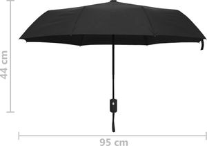 vidaXL Parasolka automatyczna, czarna, 95 cm 6