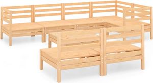 vidaXL 8-cz. zestaw wypoczynkowy do ogrodu, drewno sosnowe 2