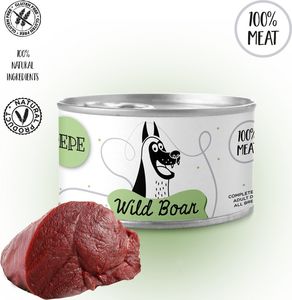 Paka Zwierzaka PEPE Wet Food Wild Boar (dziczyzna) 410g 1