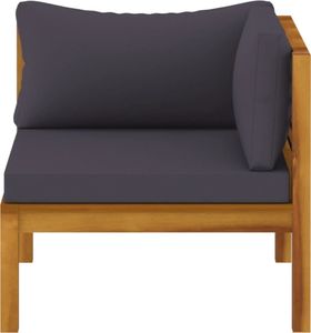 vidaXL 8-cz. zestaw wypoczynkowy do ogrodu, z poduszkami, akacjowy 5