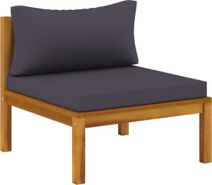 vidaXL 3-osobowa sofa ogrodowa z poduszkami, lite drewno akacjowe 8