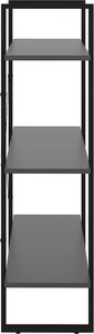vidaXL Regał na książki, szary, 80x30x105 cm, płyta wiórowa 4
