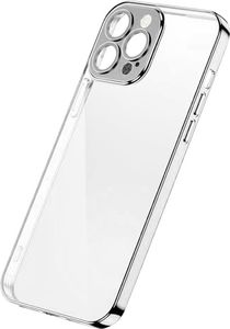 Joyroom Joyroom Chery Mirror Case etui pokrowiec do iPhone 13 Pro obudowa z metaliczną ramką srebrny (JR-BP908 silver) 1