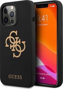 Guess Guess GUHCP13LLS4GGBK iPhone 13 Pro / 13 6,1" czarny/black hard case Silicone 4G Logo 1