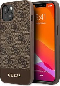 Guess Guess GUHCP13SG4GLBR iPhone 13 mini 5,4" brązowy/brown hard case 4G Stripe Collection 1