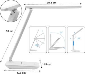 Lampka biurkowa Alogy biała  (10657) 2