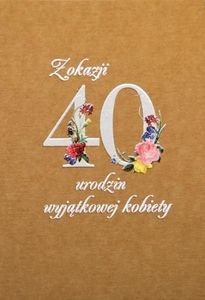 Trend Kartka okolicznościowa eko Urodziny 40 TS50 1