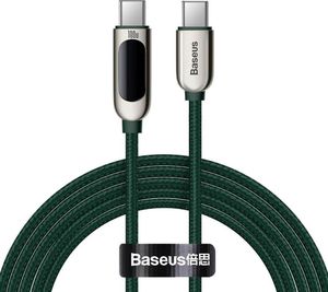 Kabel USB Baseus USB-C - USB-C 2 m Zielony (BSU2996GRN) 1