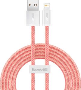 Kabel USB Baseus USB-A - Lightning 2 m Pomarańczowo-biały (BSU2999PNK) 1