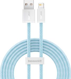 Kabel USB Baseus USB-A - Lightning 2 m Turkusowy (BSU3002BLU) 1