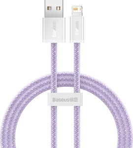 Kabel USB Baseus USB-A - Lightning 1 m Fioletowy (BSU3006PRP) 1